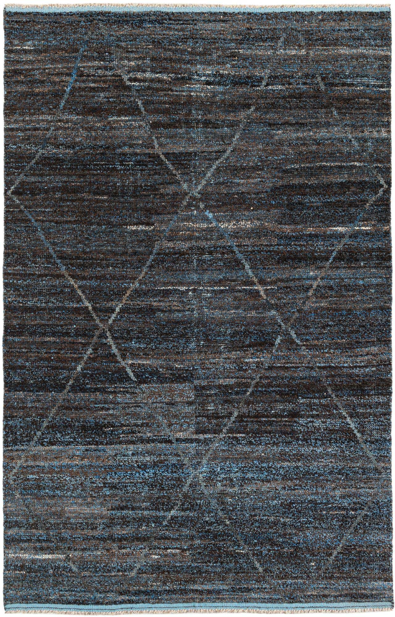 5' 10 x 9' 3 Hand Knotted Moroccan Wool Rug