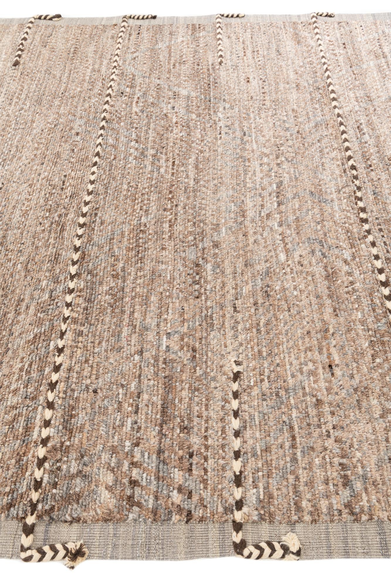 8' 7 x 10' 7 Hand Knotted Moroccan Wool Rug