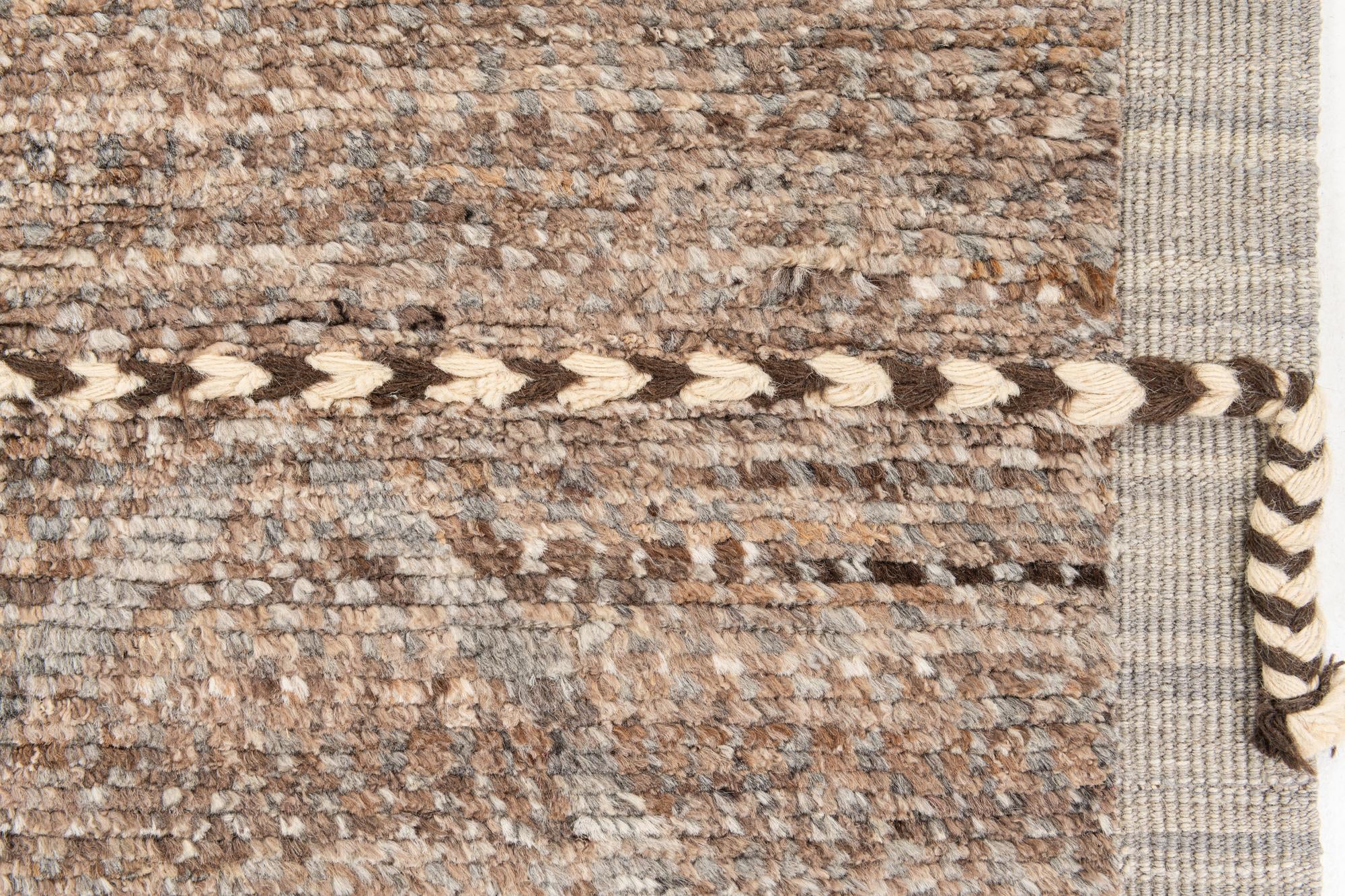 8' 7 x 10' 7 Hand Knotted Moroccan Wool Rug