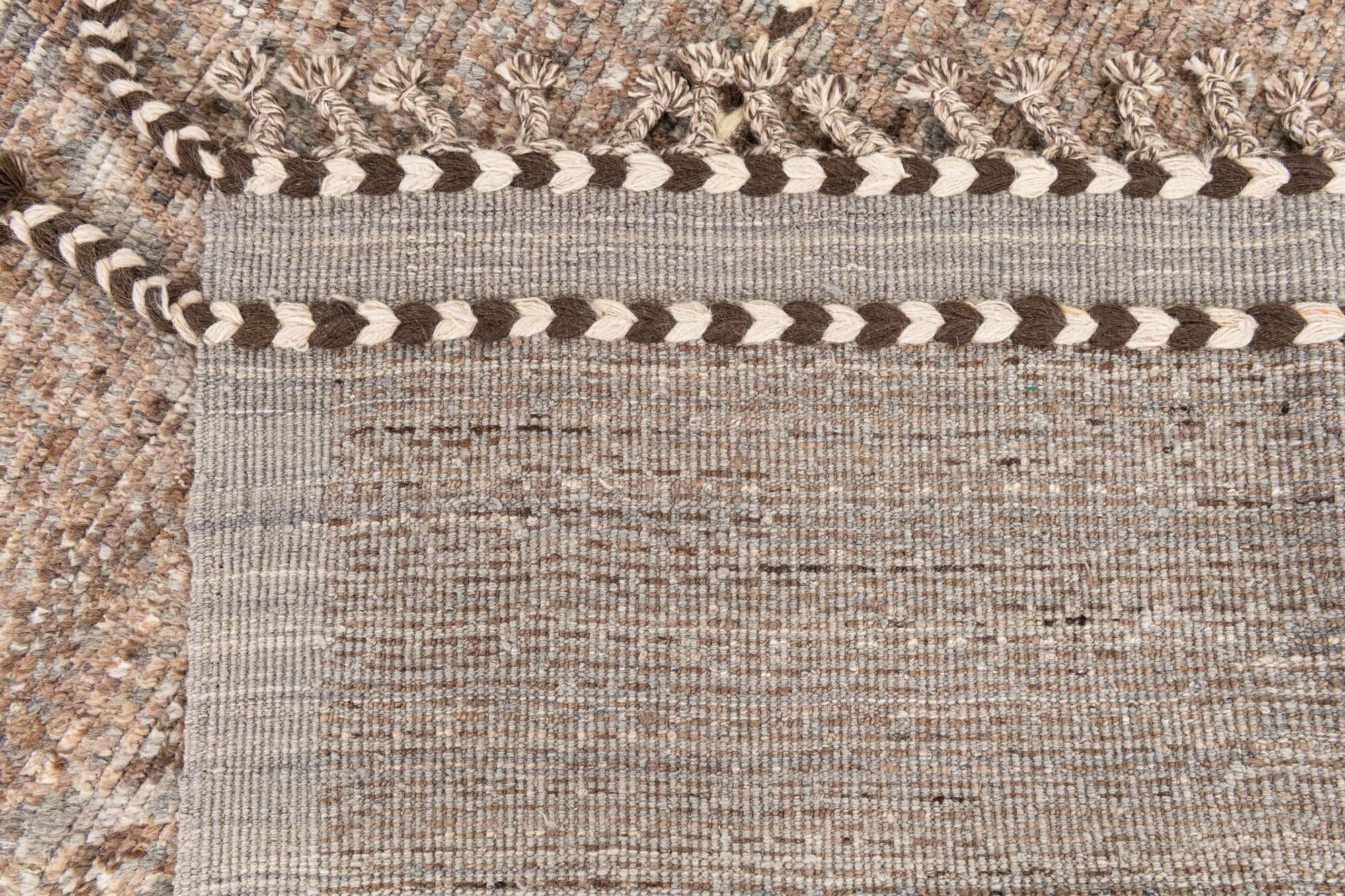 8' 7 x 10' 7 Hand Knotted Moroccan Wool Rug