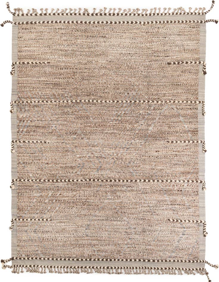 Detail image of 8' 7 x 10' 7 Hand Knotted Moroccan Wool Rug