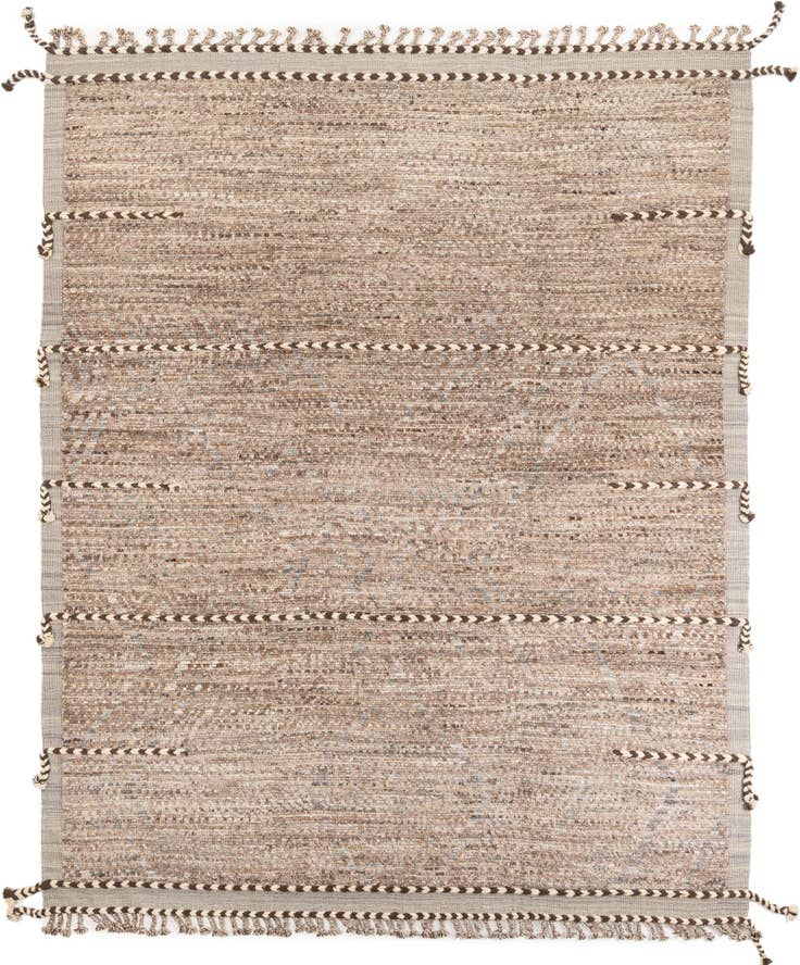 Detail image of 8' 7 x 10' 7 Hand Knotted Moroccan Wool Rug