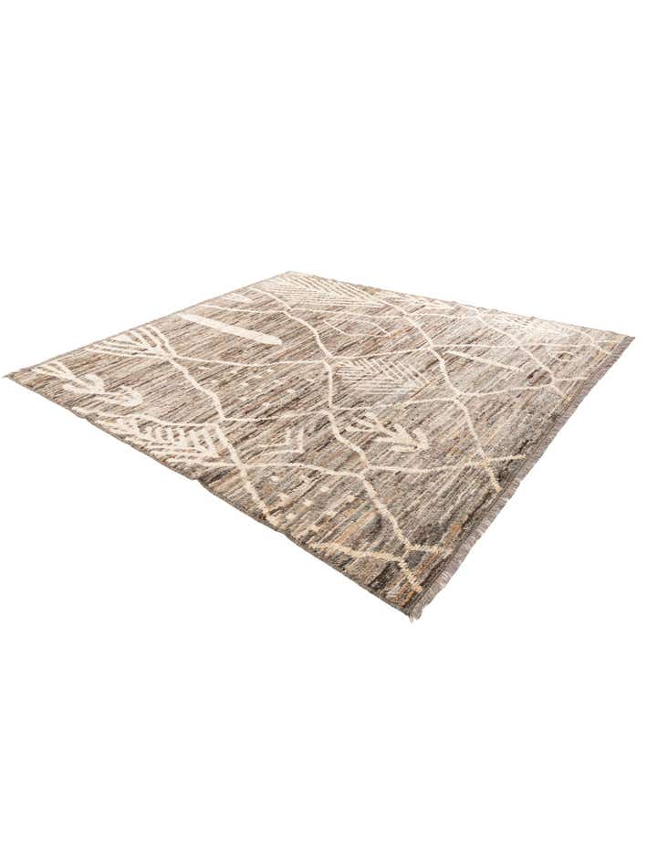 8' 6 x 9' 8 Hand Knotted Moroccan Wool Rug