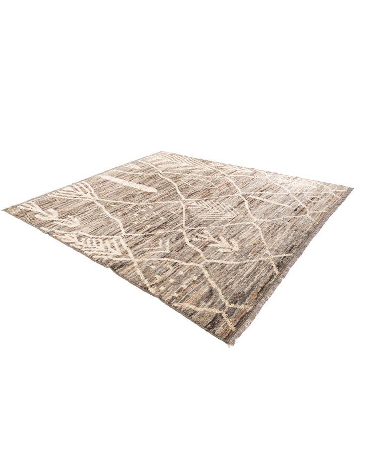 Detail image of 8' 6 x 9' 8 Hand Knotted Moroccan Wool Rug