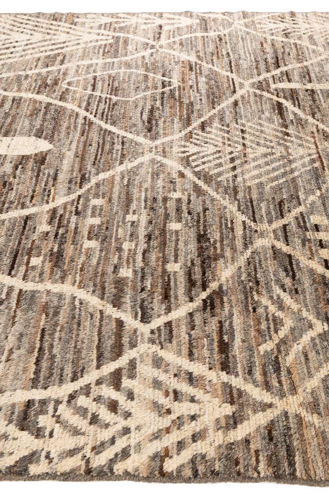 8' 6 x 9' 8 Hand Knotted Moroccan Wool Rug