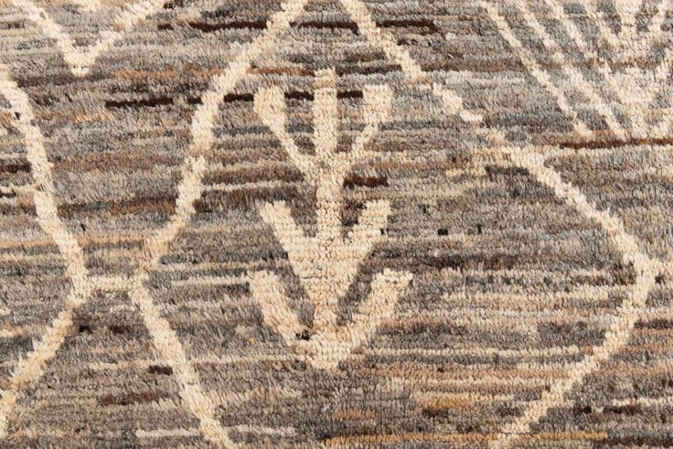 Detail image of 8' 6 x 9' 8 Hand Knotted Moroccan Wool Rug