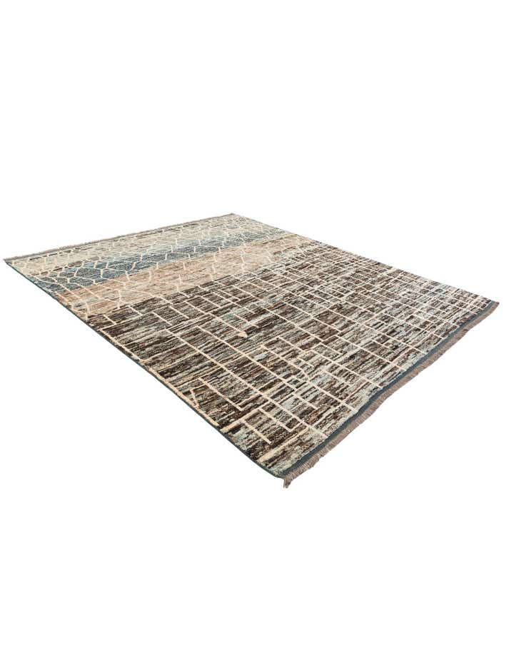8' 6 x 9' 10 Hand Knotted Moroccan Wool Rug