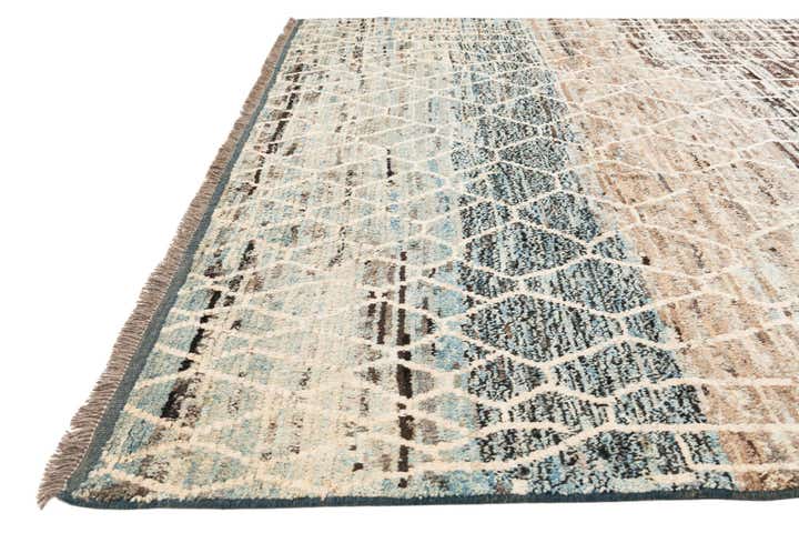 8' 6 x 9' 10 Hand Knotted Moroccan Wool Rug