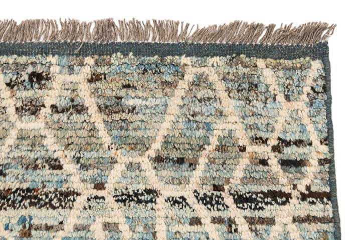 8' 6 x 9' 10 Hand Knotted Moroccan Wool Rug