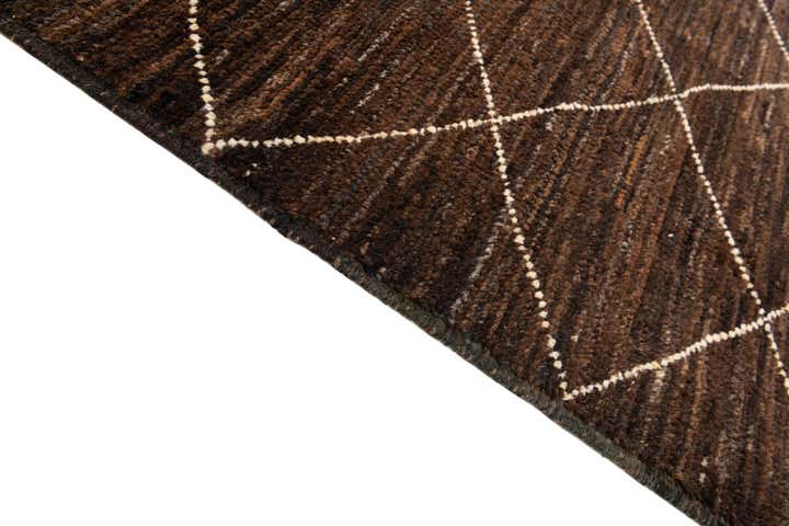 10' x 13' Hand Knotted Moroccan Wool Rug