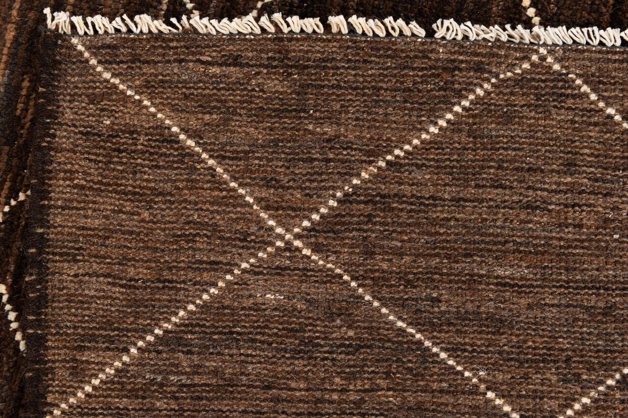 10' x 13' Hand Knotted Moroccan Wool Rug