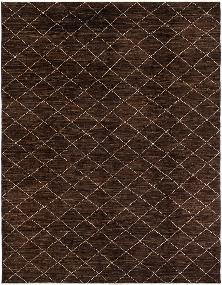Detail image of 10' x 13' Hand Knotted Moroccan Wool Rug