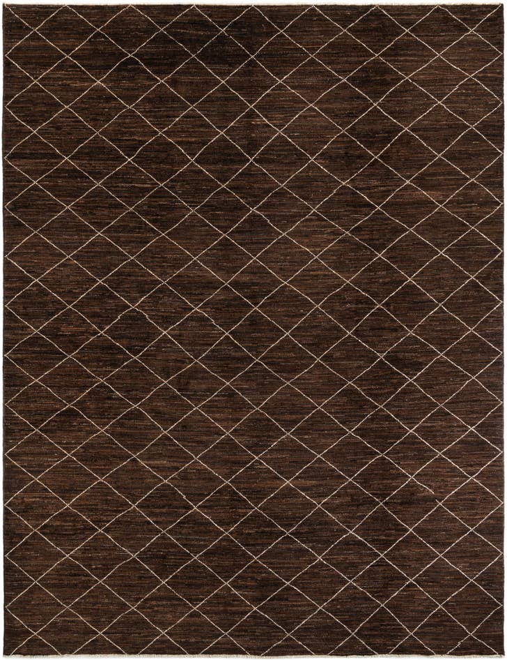 Detail image of 10' x 13' Hand Knotted Moroccan Wool Rug