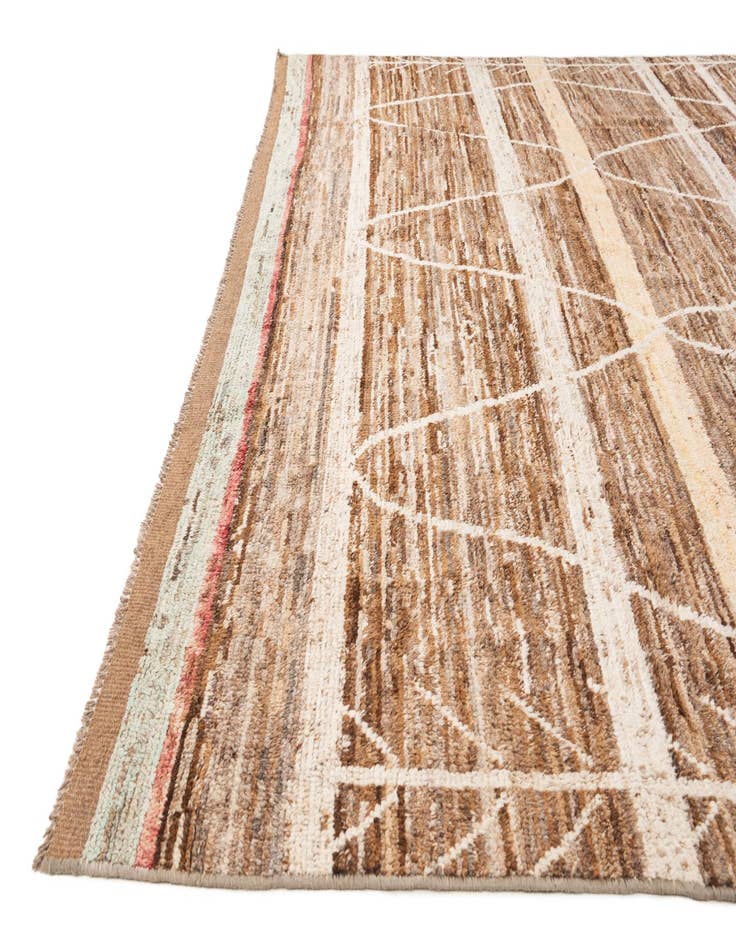 Detail image of 9' 8 x 13' 3  Hand Knotted Moroccan Wool Rug