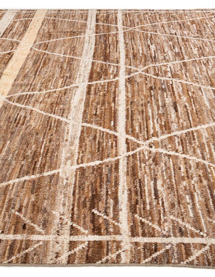 Detail image of 9' 8 x 13' 3  Hand Knotted Moroccan Wool Rug