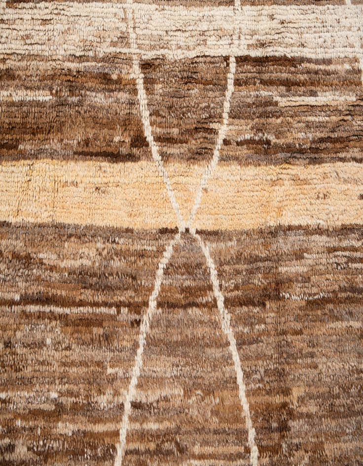 Detail image of 9' 8 x 13' 3  Hand Knotted Moroccan Wool Rug