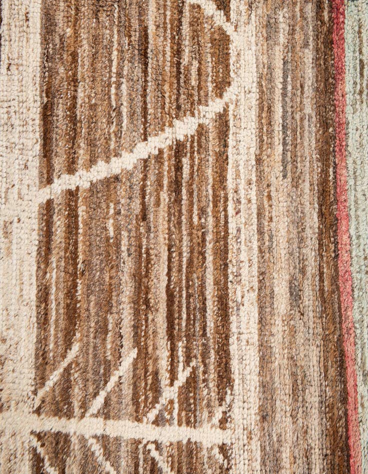 Detail image of 9' 8 x 13' 3  Hand Knotted Moroccan Wool Rug