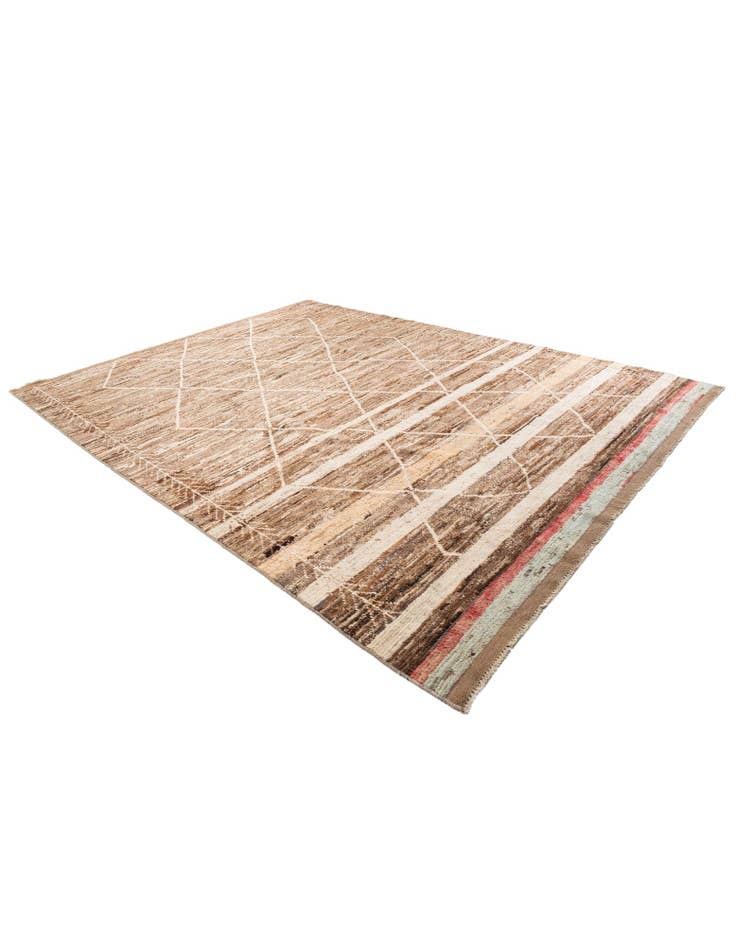 Detail image of 9' 9 x 13' 2  Hand Knotted Moroccan Wool Rug