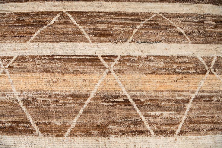 Detail image of 9' 9 x 13' 2 Hand Knotted Moroccan Wool Rug
