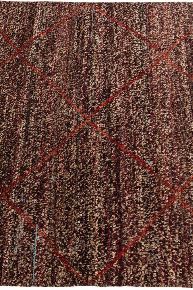 4' x 6' 3 Hand Knotted Moroccan Wool Rug
