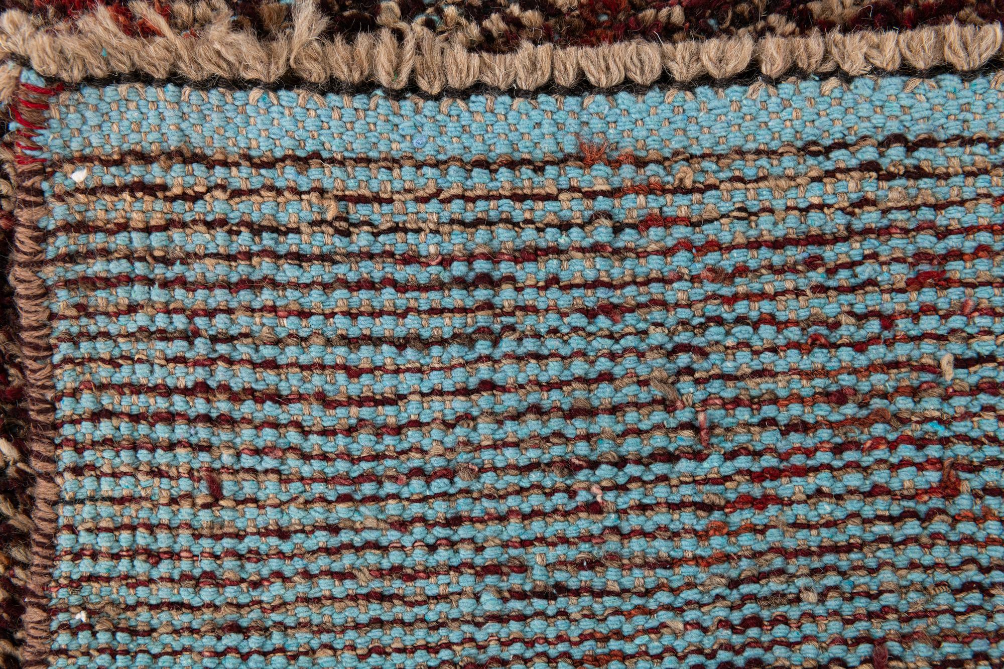 4' x 6' 3 Hand Knotted Moroccan Wool Rug