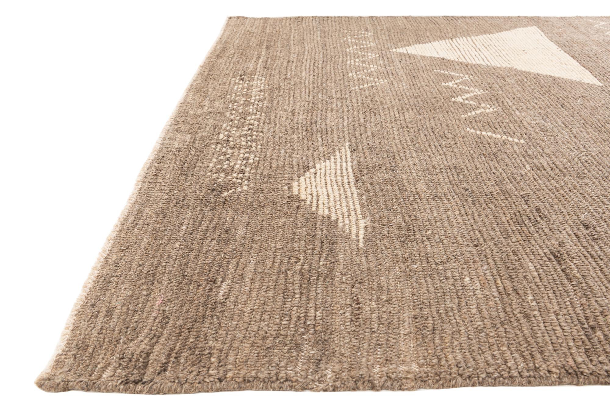 8' 4 x 10' 6 Hand Knotted Moroccan Wool Rug