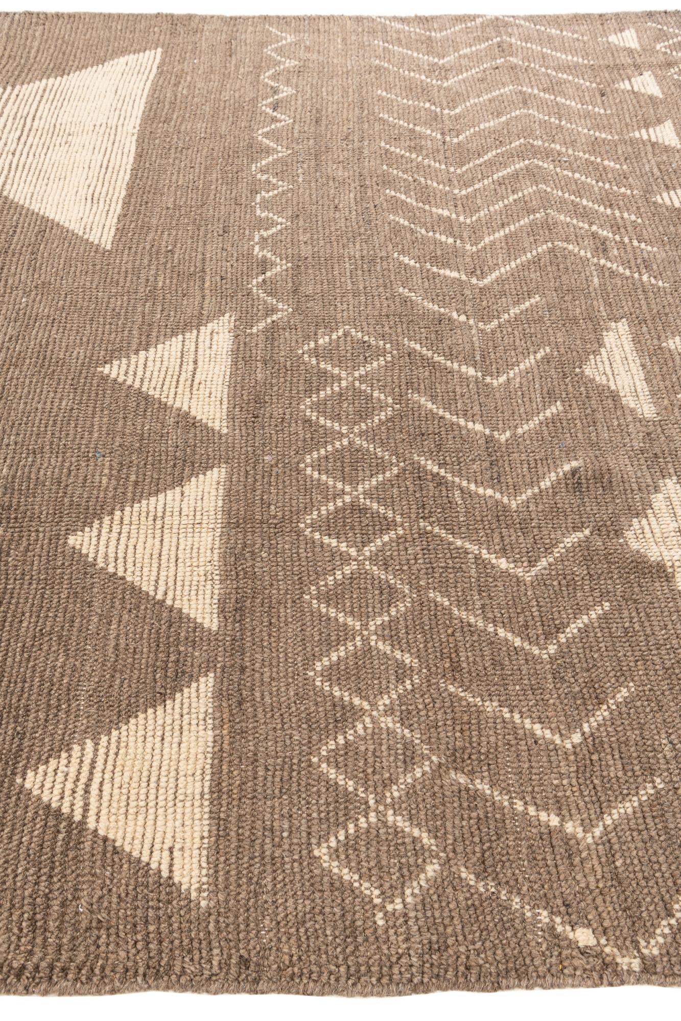 8' 4 x 10' 6 Hand Knotted Moroccan Wool Rug