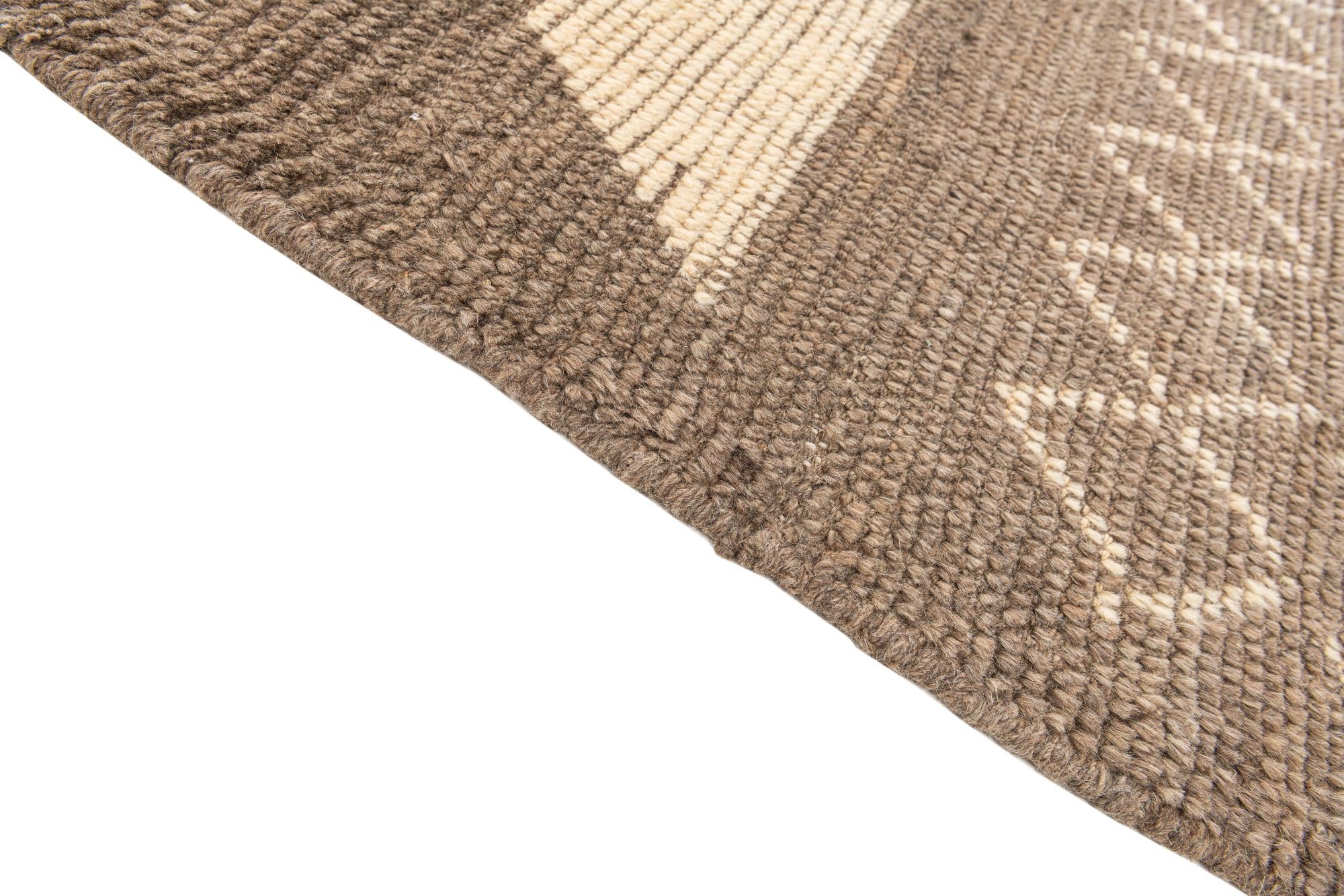 8' 4 x 10' 6 Hand Knotted Moroccan Wool Rug