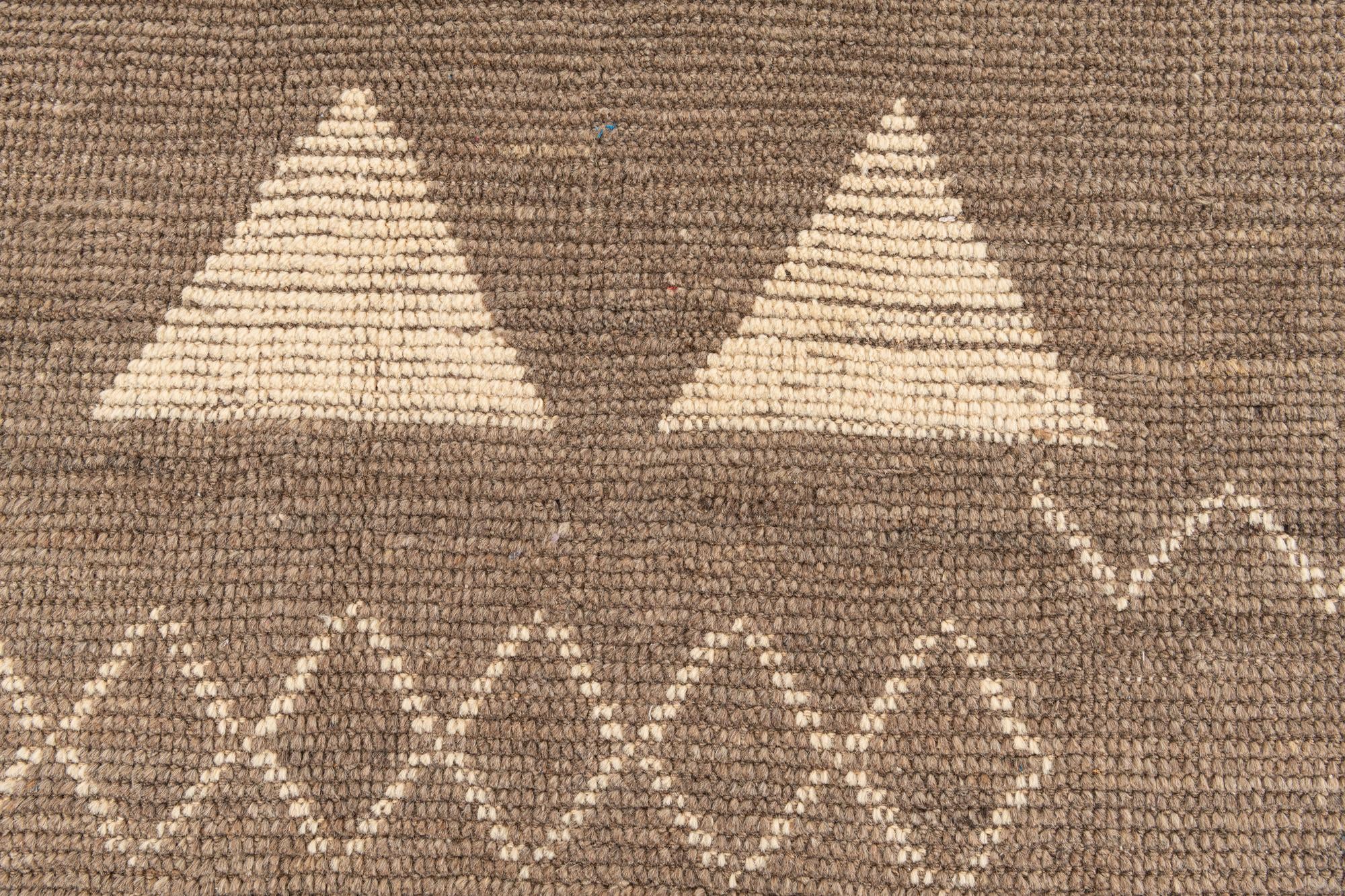 8' 4 x 10' 6 Hand Knotted Moroccan Wool Rug