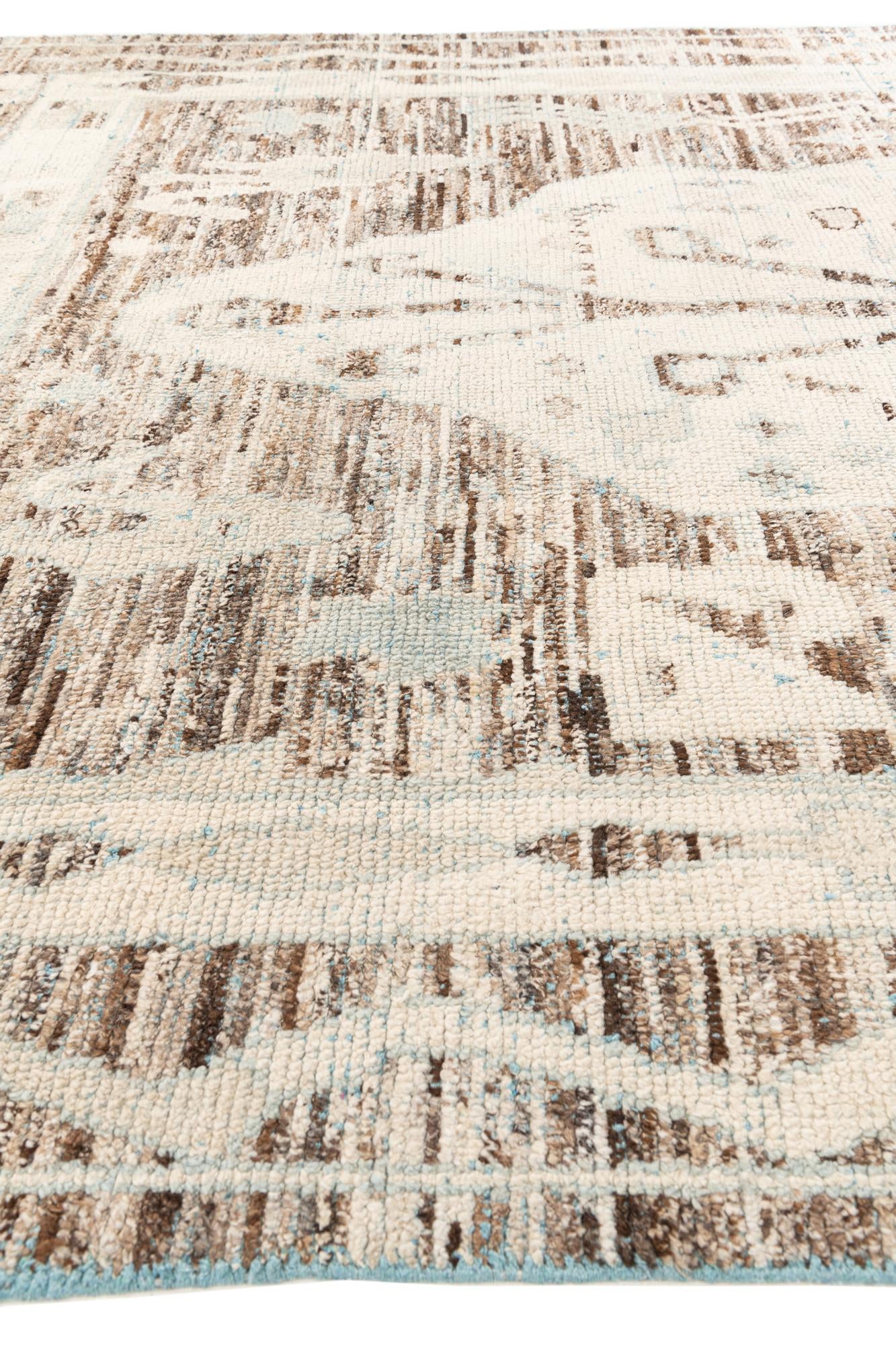 8' 6 x 12' 6 Hand Knotted Moroccan Wool Rug