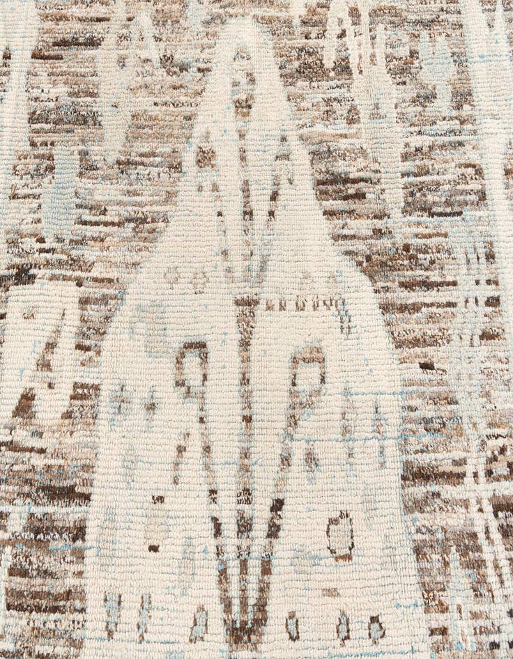 Detail image of 8' 6 x 12' 6  Hand Knotted Moroccan Wool Rug