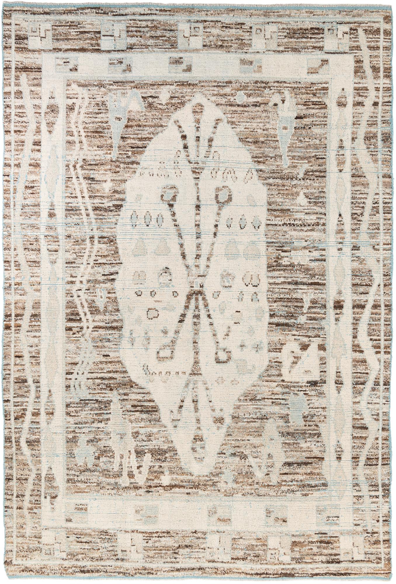 8' 6 x 12' 6 Hand Knotted Moroccan Wool Rug