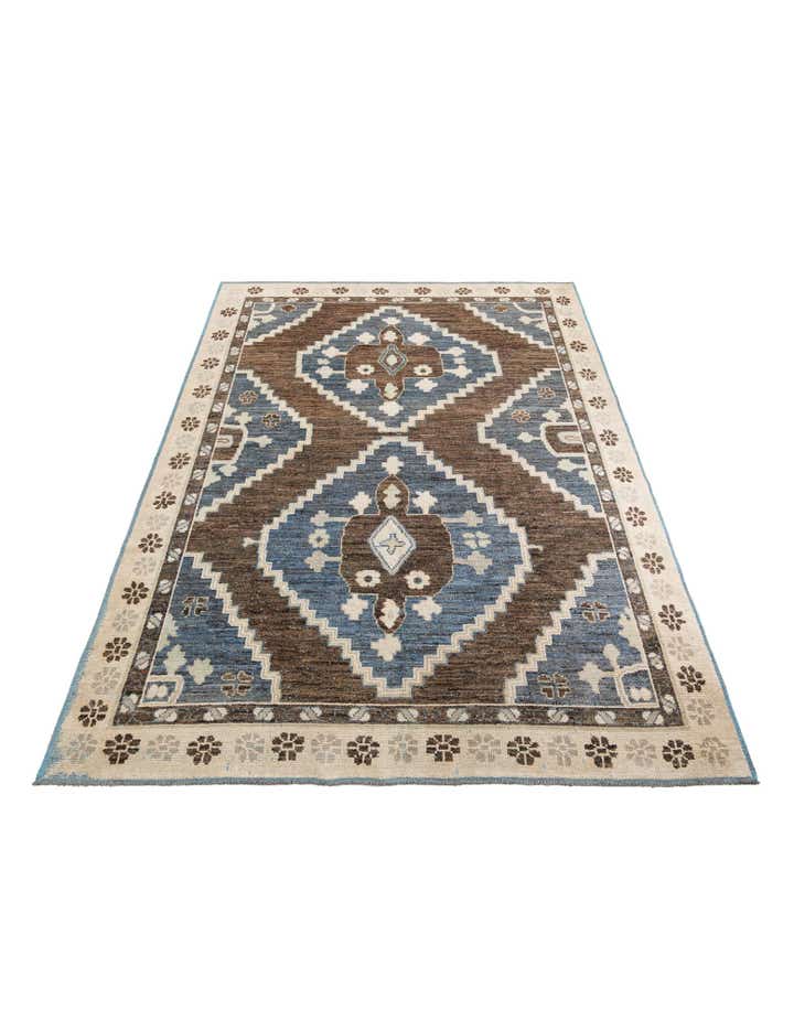 10' x 14' 9 Hand Knotted Moroccan Wool Rug
