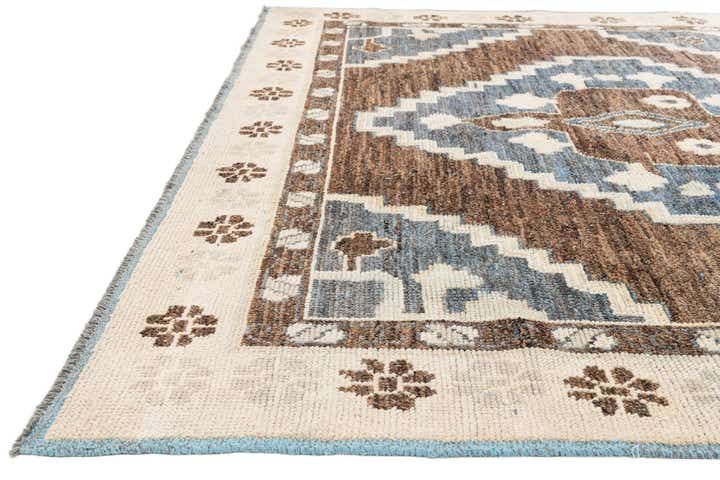 10' x 14' 9 Hand Knotted Moroccan Wool Rug