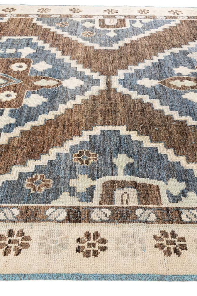 10' x 14' 9 Hand Knotted Moroccan Wool Rug