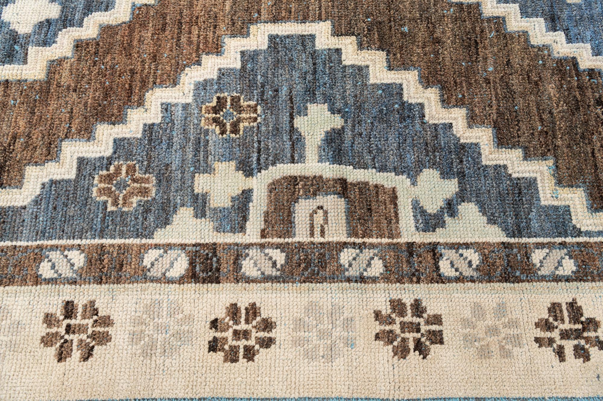 10' x 14' 9 Hand Knotted Moroccan Wool Rug