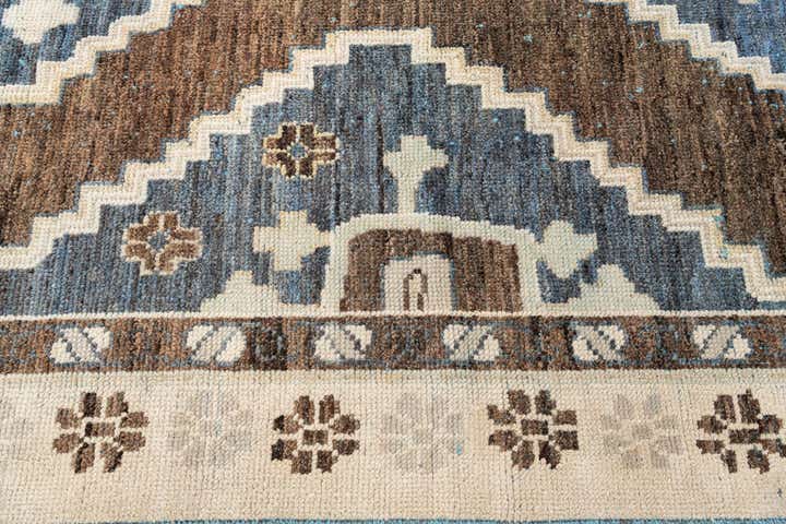 10' x 14' 9 Hand Knotted Moroccan Wool Rug
