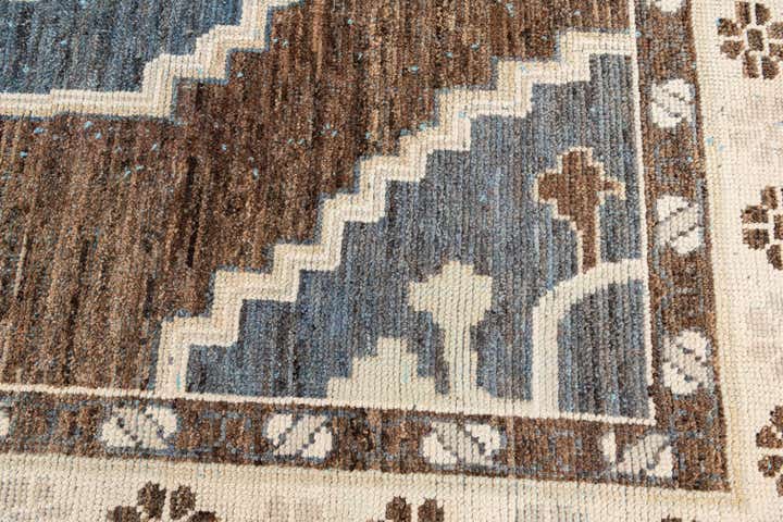 10' x 14' 9 Hand Knotted Moroccan Wool Rug