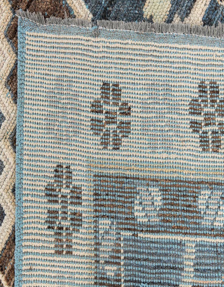 Detail image of 10' x 14' 9  Hand Knotted Moroccan Wool Rug