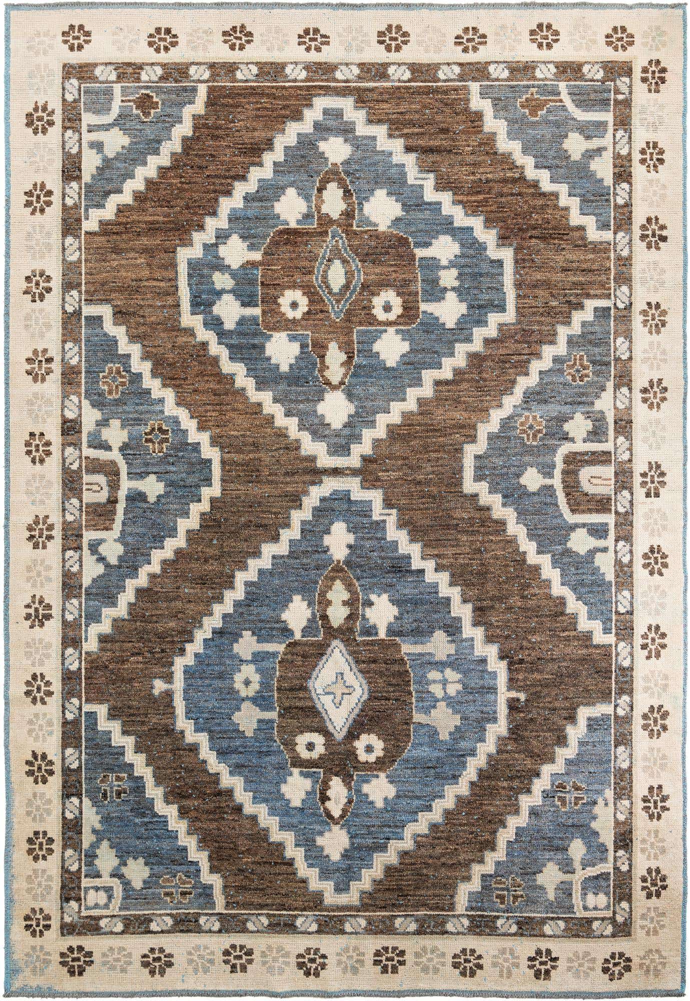 10' x 14' 9 Hand Knotted Moroccan Wool Rug