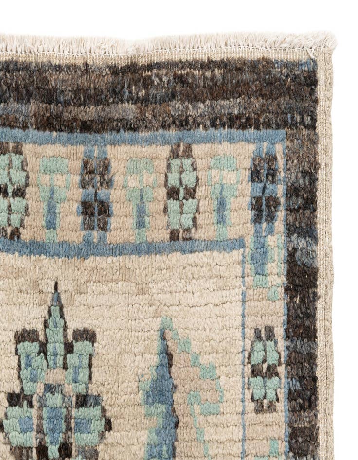 Detail image of 8' 2 x 10' 1  Hand Knotted Moroccan Wool Rug