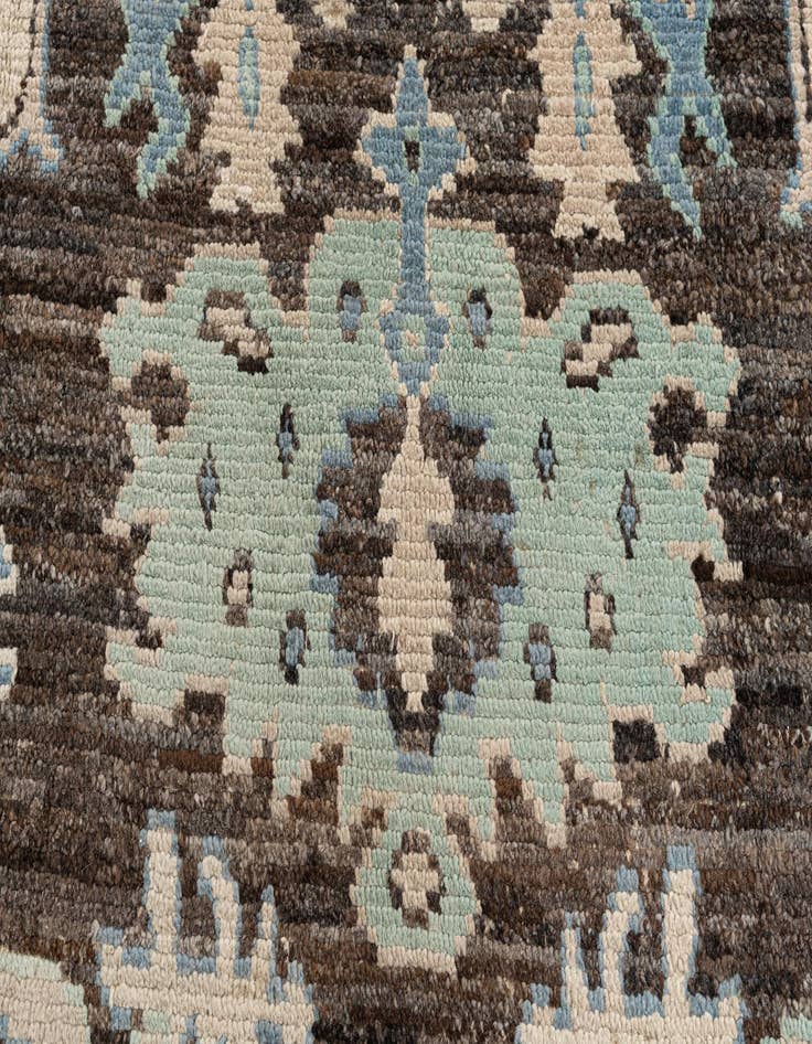 Detail image of 8' 2 x 10' 1  Hand Knotted Moroccan Wool Rug