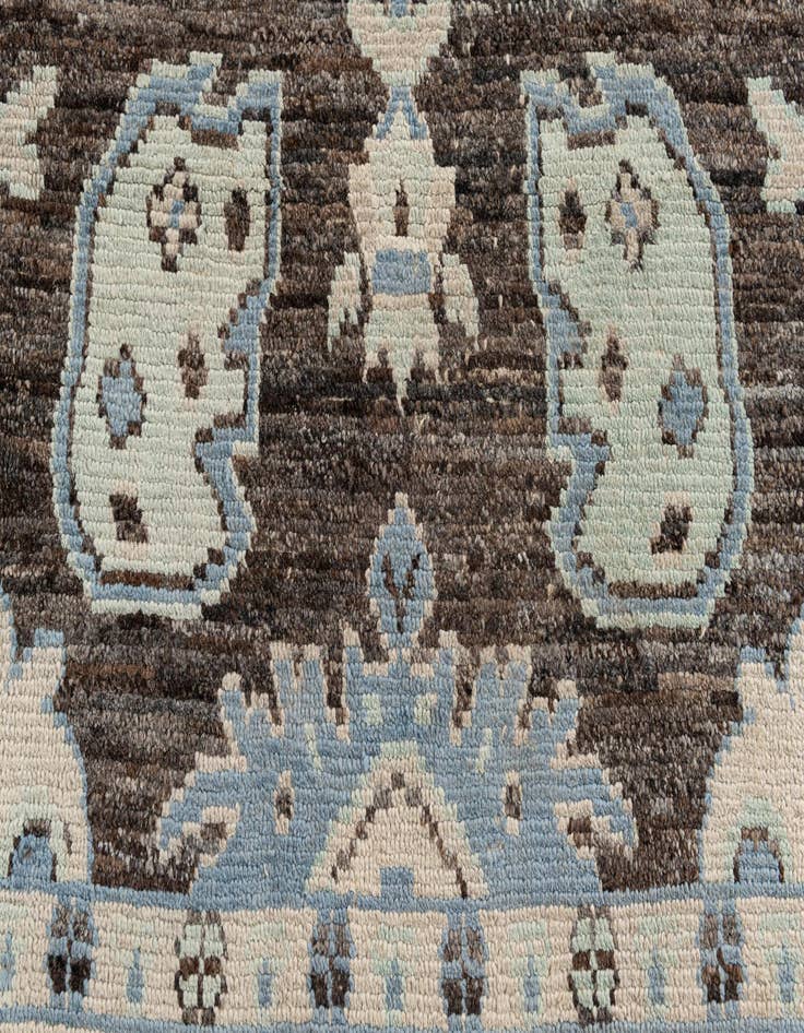 Detail image of 8' 2 x 10' 1  Hand Knotted Moroccan Wool Rug