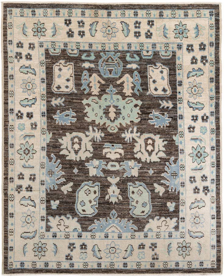 Detail image of 8' 2 x 10' 1 Hand Knotted Moroccan Wool Rug