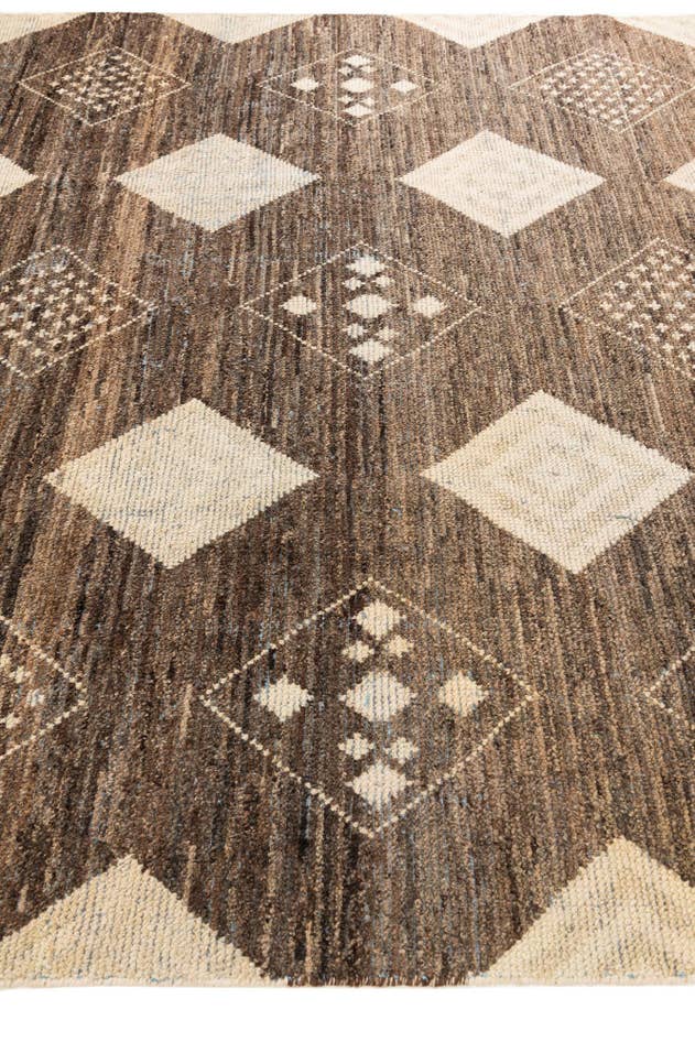 Detail image of 8' 4 x 12' 1 Hand Knotted Moroccan Wool Rug