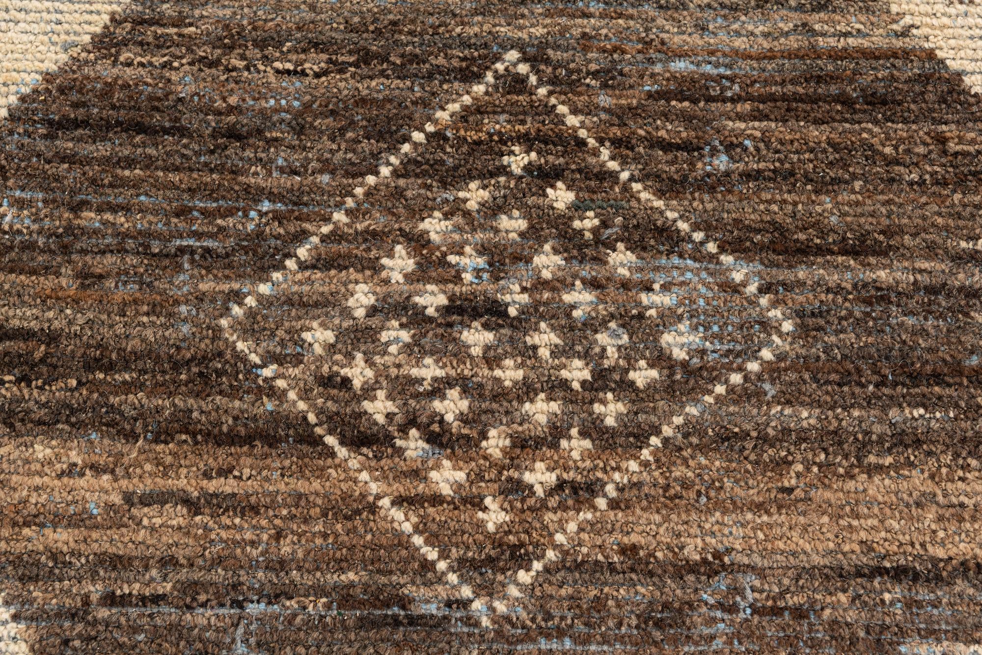8' 4 x 12' 1 Hand Knotted Moroccan Wool Rug