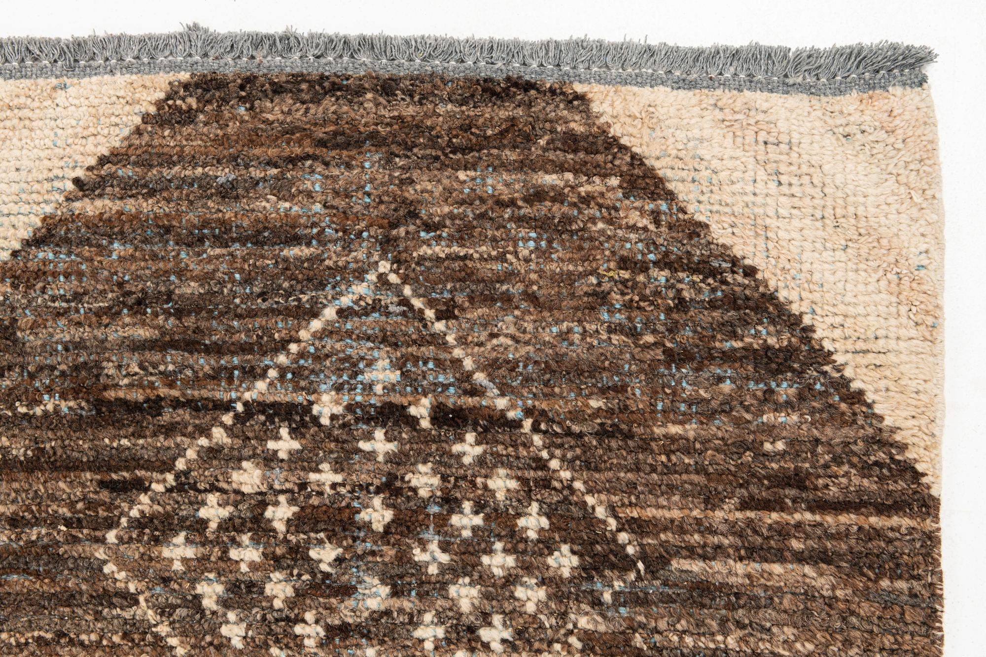 8' 4 x 12' 1 Hand Knotted Moroccan Wool Rug