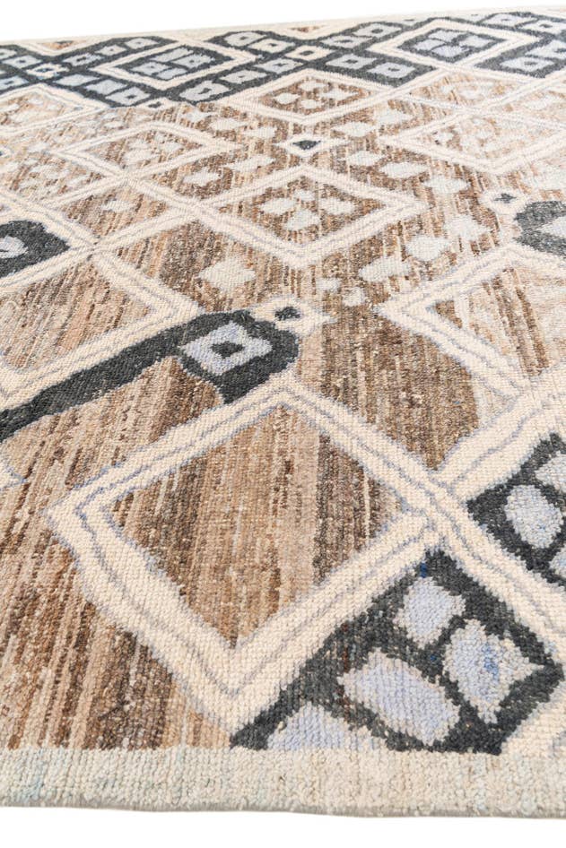 Detail image of 9' x 12' Hand Knotted Moroccan Wool Rug