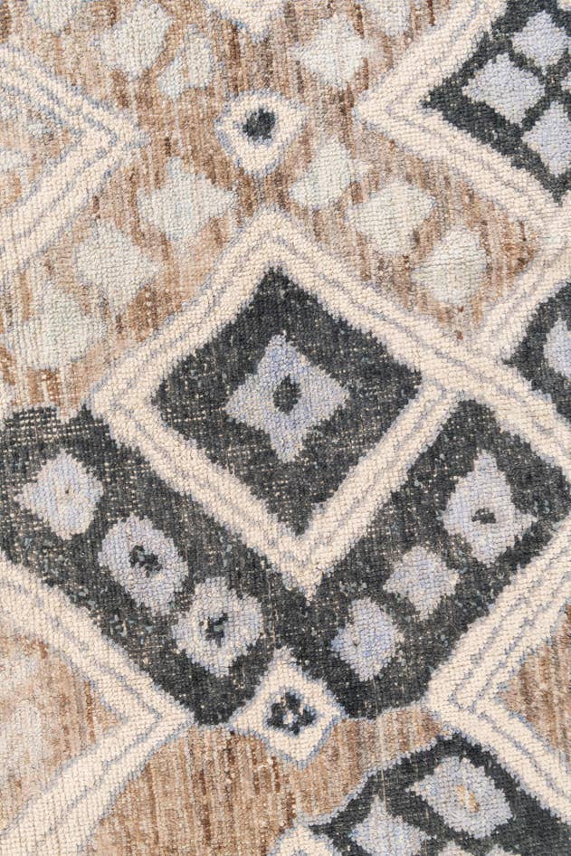 Detail image of 9' x 12' Hand Knotted Moroccan Wool Rug