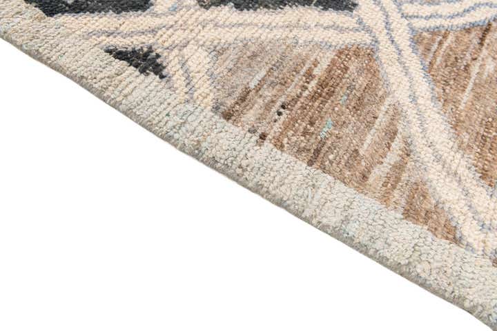 9' x 12' Hand Knotted Moroccan Wool Rug